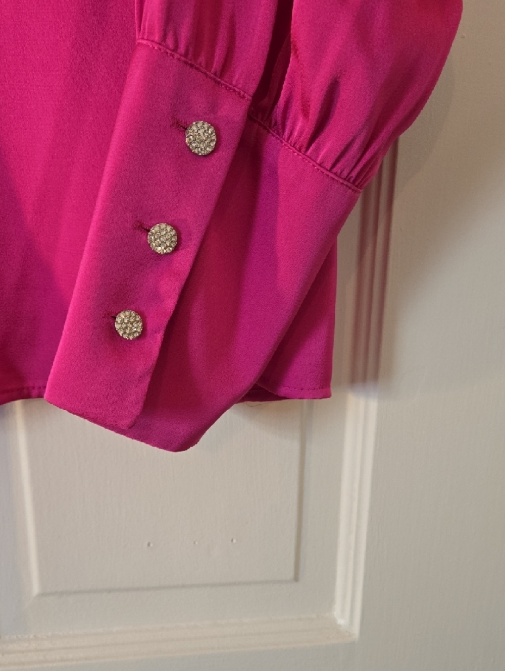 Halogen Fuchsia Button-Up Top - Picture 2 of 10
